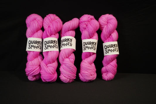 *UV reactive* pink yarn
